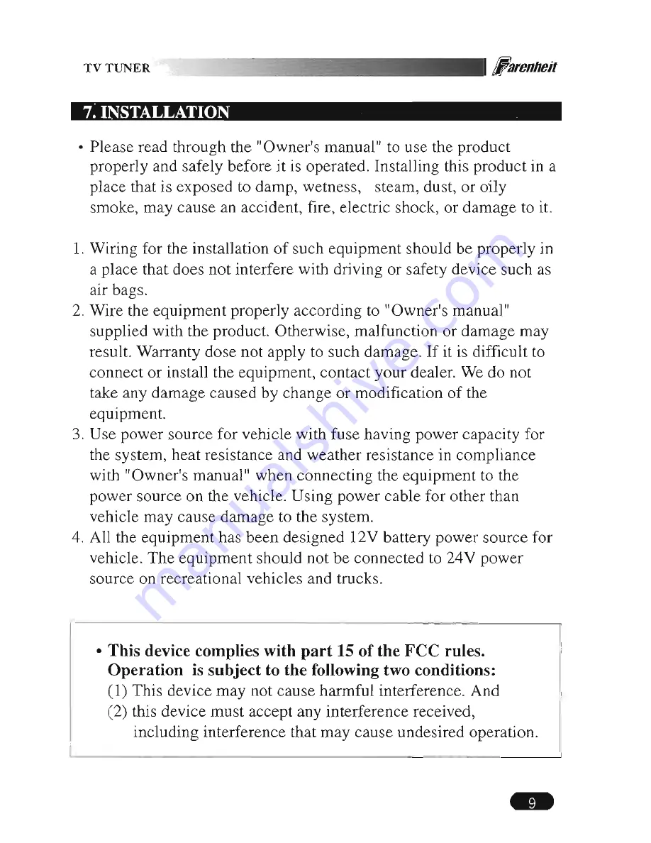 Farenheit Tuner-4R User Manual Download Page 10