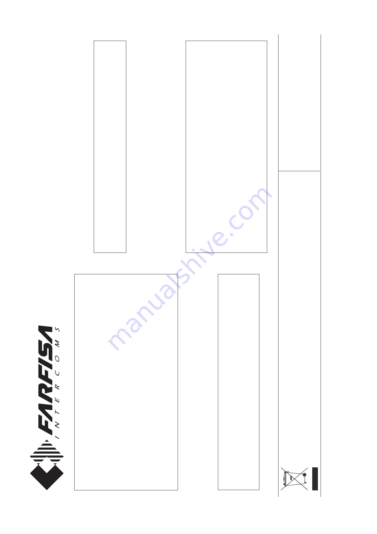 FARFISA INTERCOMS AGORA EH9262AGCW Скачать руководство пользователя страница 56