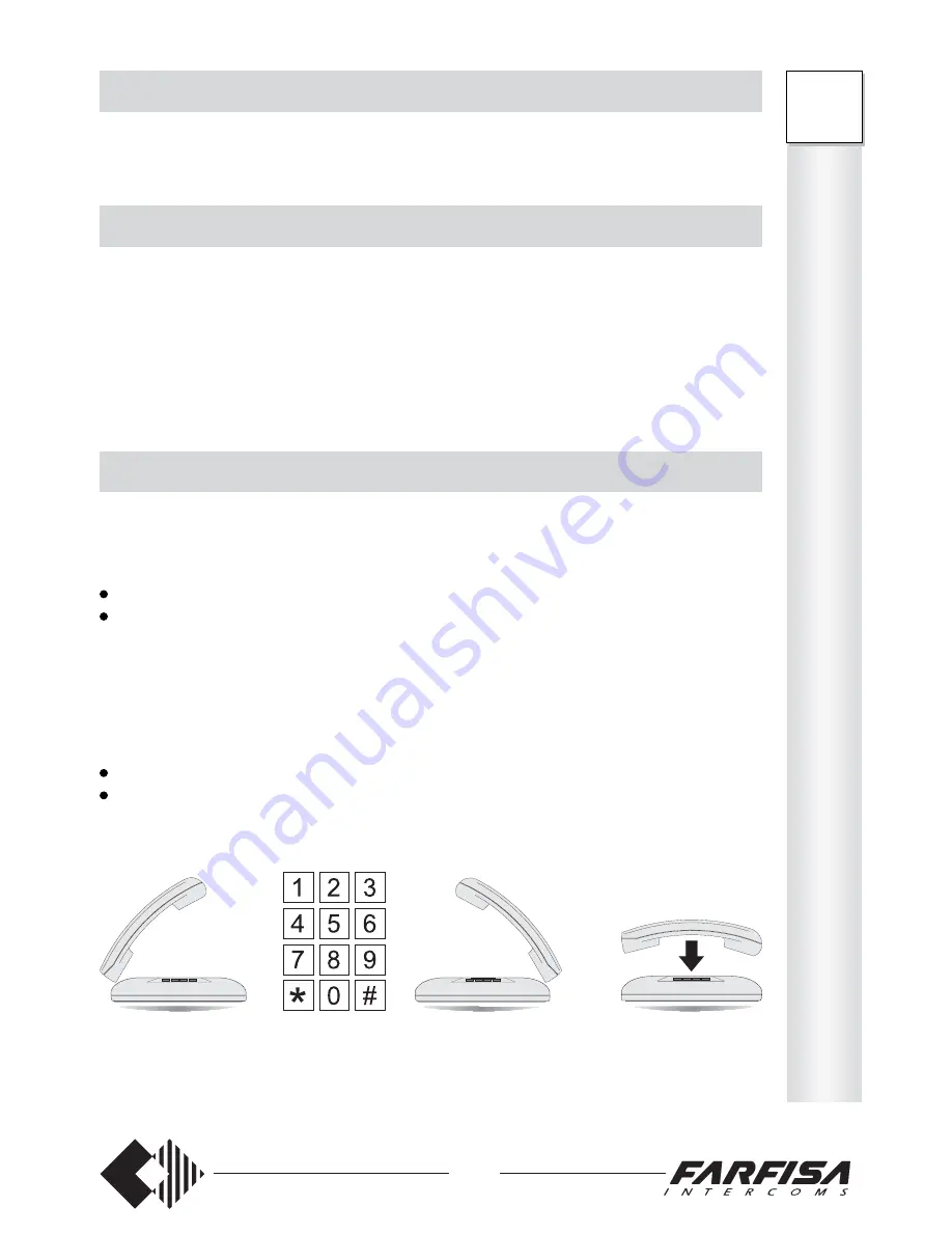 FARFISA INTERCOMS FT 105P Installation, Programming, And  User'S Manual Download Page 21