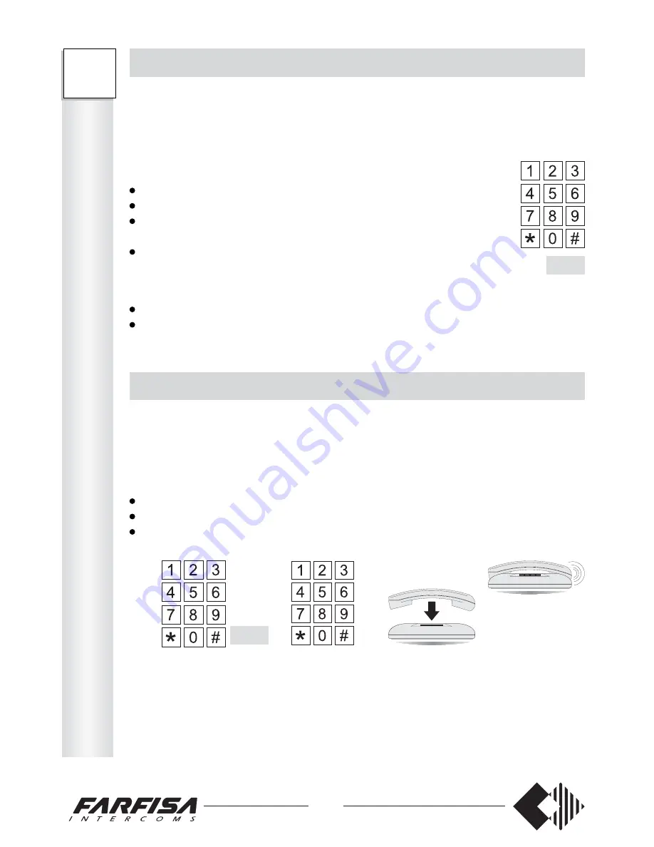 FARFISA INTERCOMS FT 105P Installation, Programming, And  User'S Manual Download Page 26