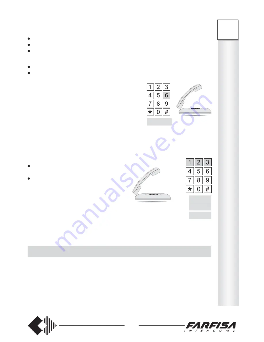 FARFISA INTERCOMS FT 105P Installation, Programming, And  User'S Manual Download Page 45