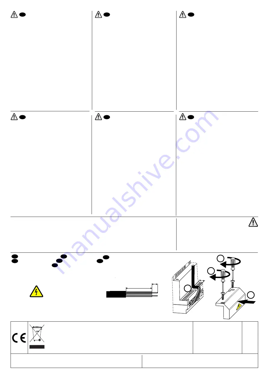 Farfisa 1281E Manual Download Page 2