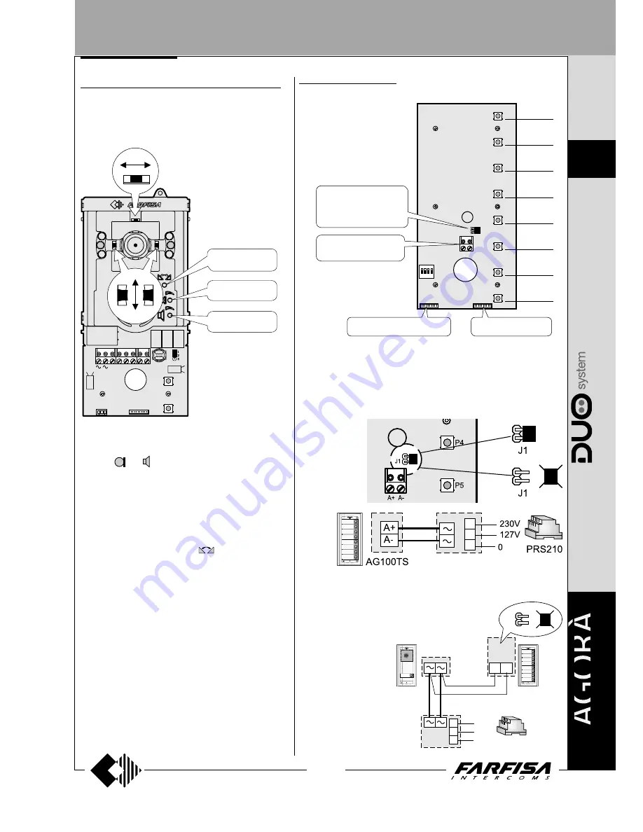 Farfisa AD2121CAG series Technical Manual Download Page 69