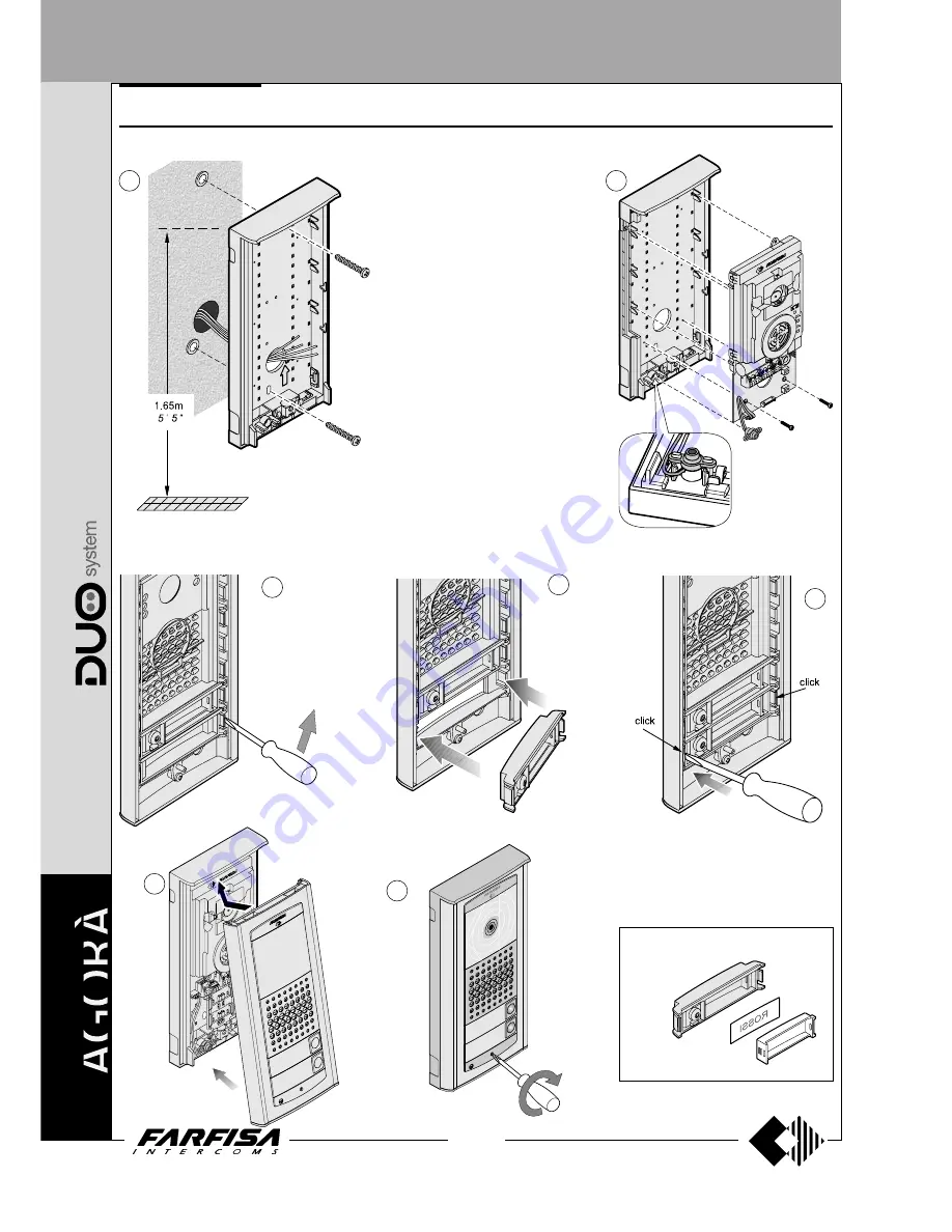 Farfisa AD2121CAG series Technical Manual Download Page 70