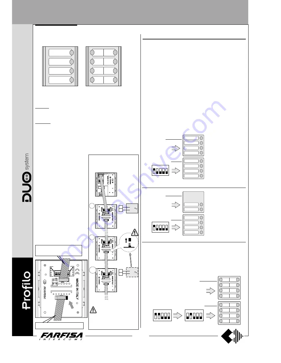 Farfisa AD2121CAG series Technical Manual Download Page 92