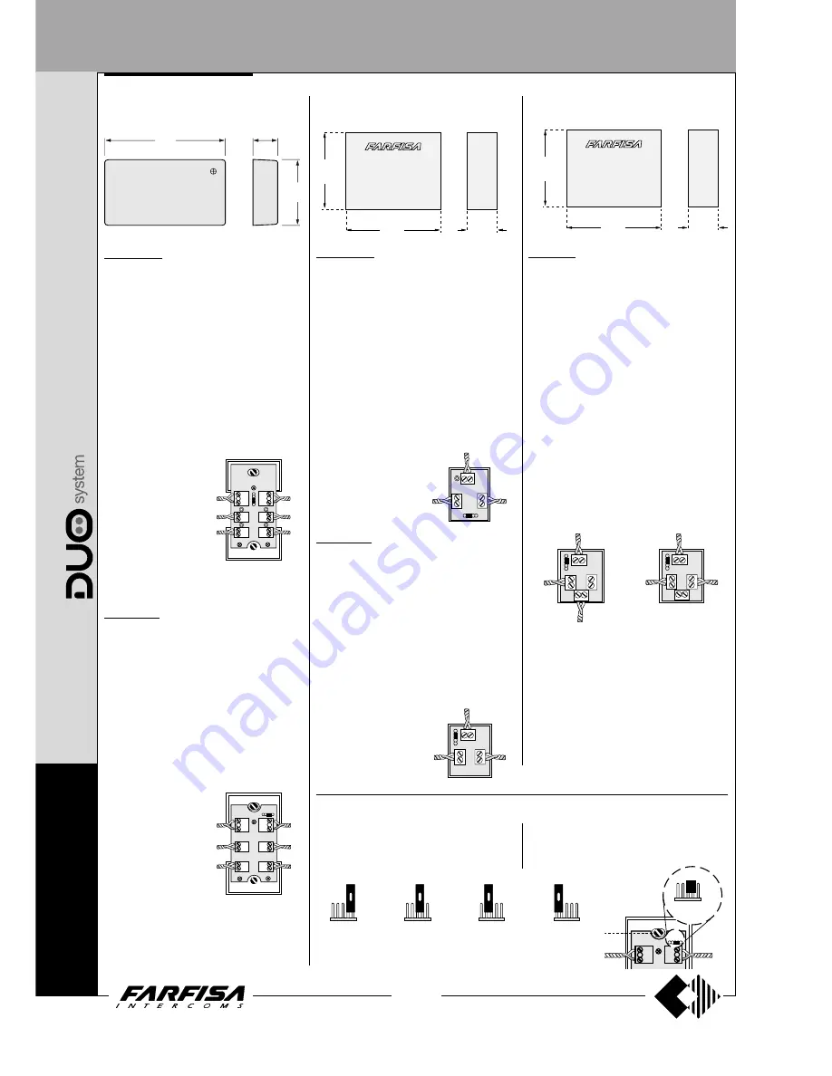 Farfisa AD2121CAG series Technical Manual Download Page 116