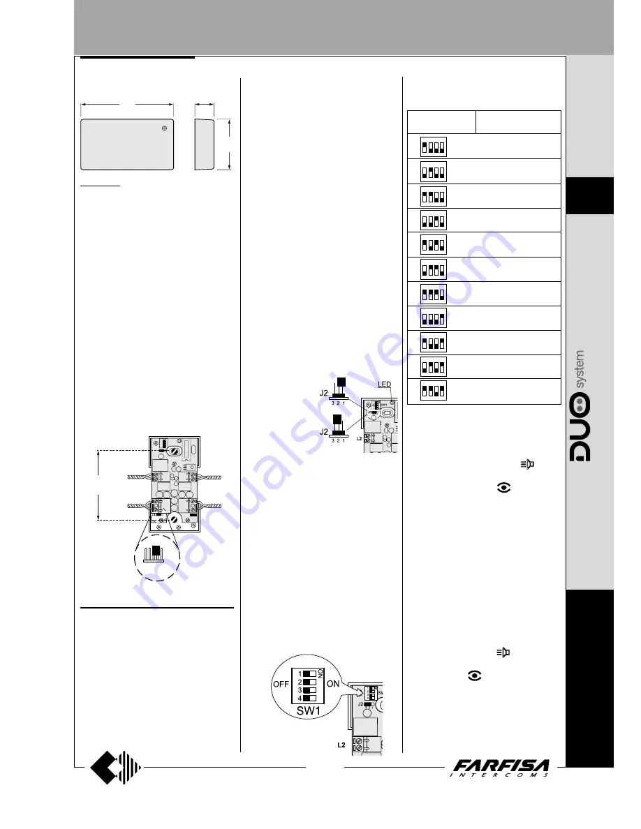 Farfisa AD2121CAG series Technical Manual Download Page 117