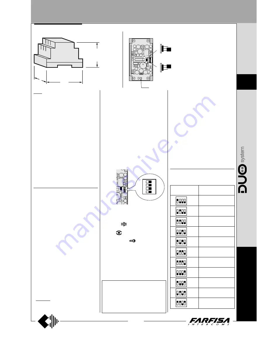 Farfisa AD2121CAG series Technical Manual Download Page 119