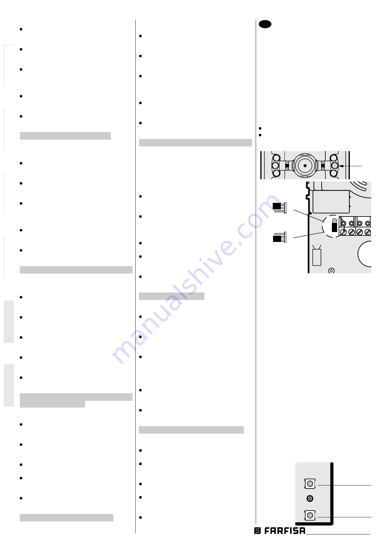 Farfisa Agora Mi 2495 Instructions Manual Download Page 12