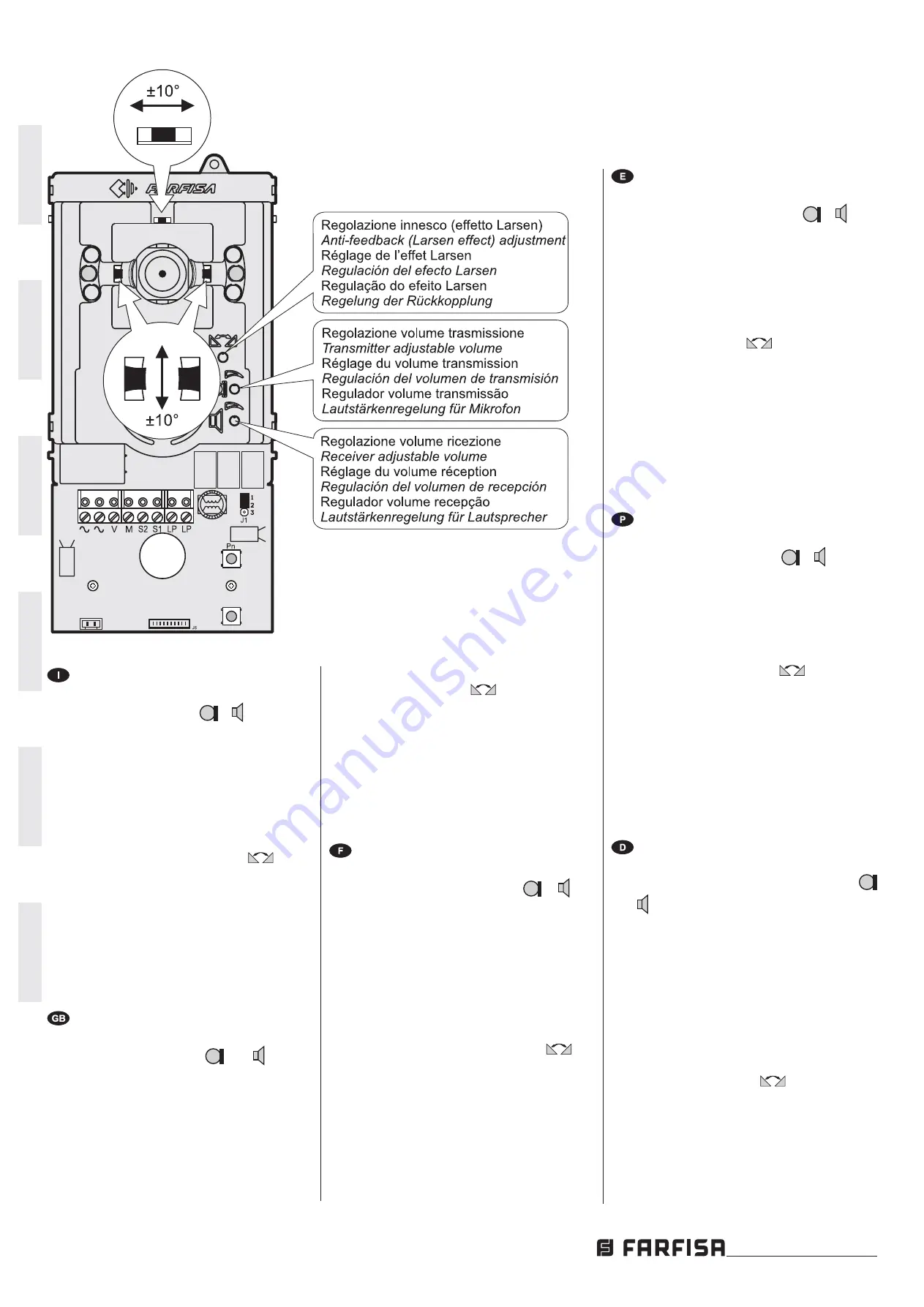 Farfisa Agora VD2121CAG Manual Download Page 18