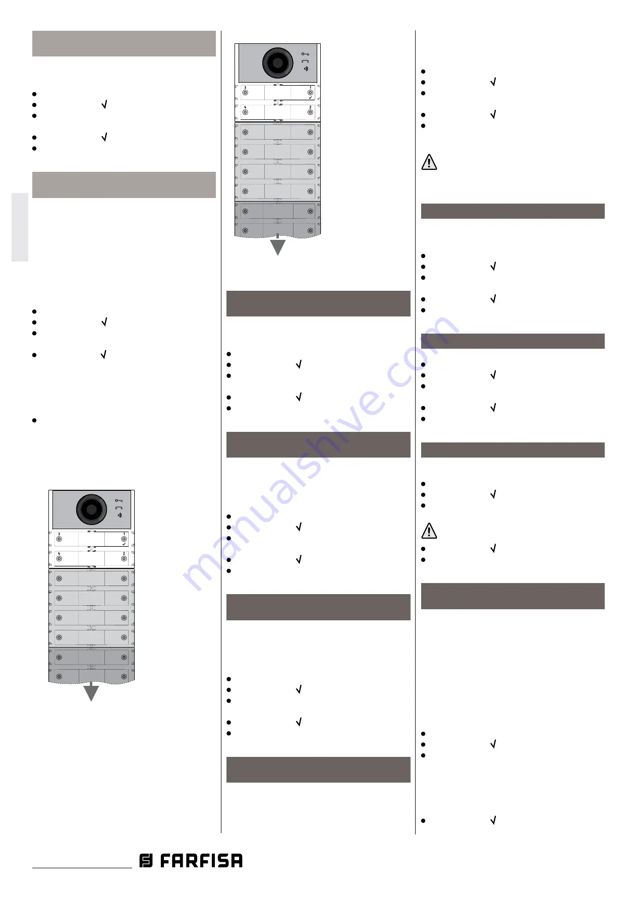 Farfisa ALBA CA2124AB Manual Download Page 24