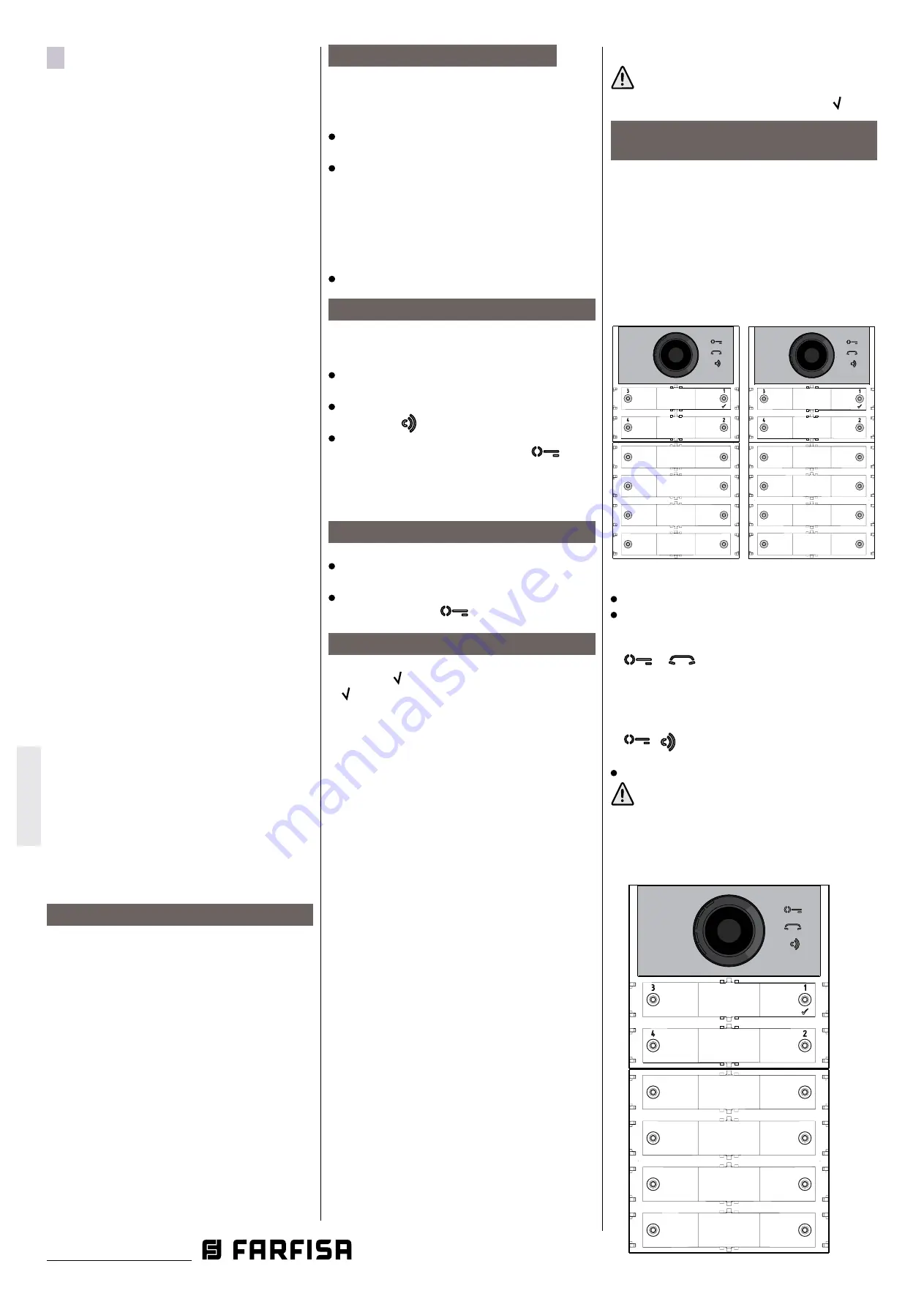 Farfisa ALBA CA2124AB Скачать руководство пользователя страница 40