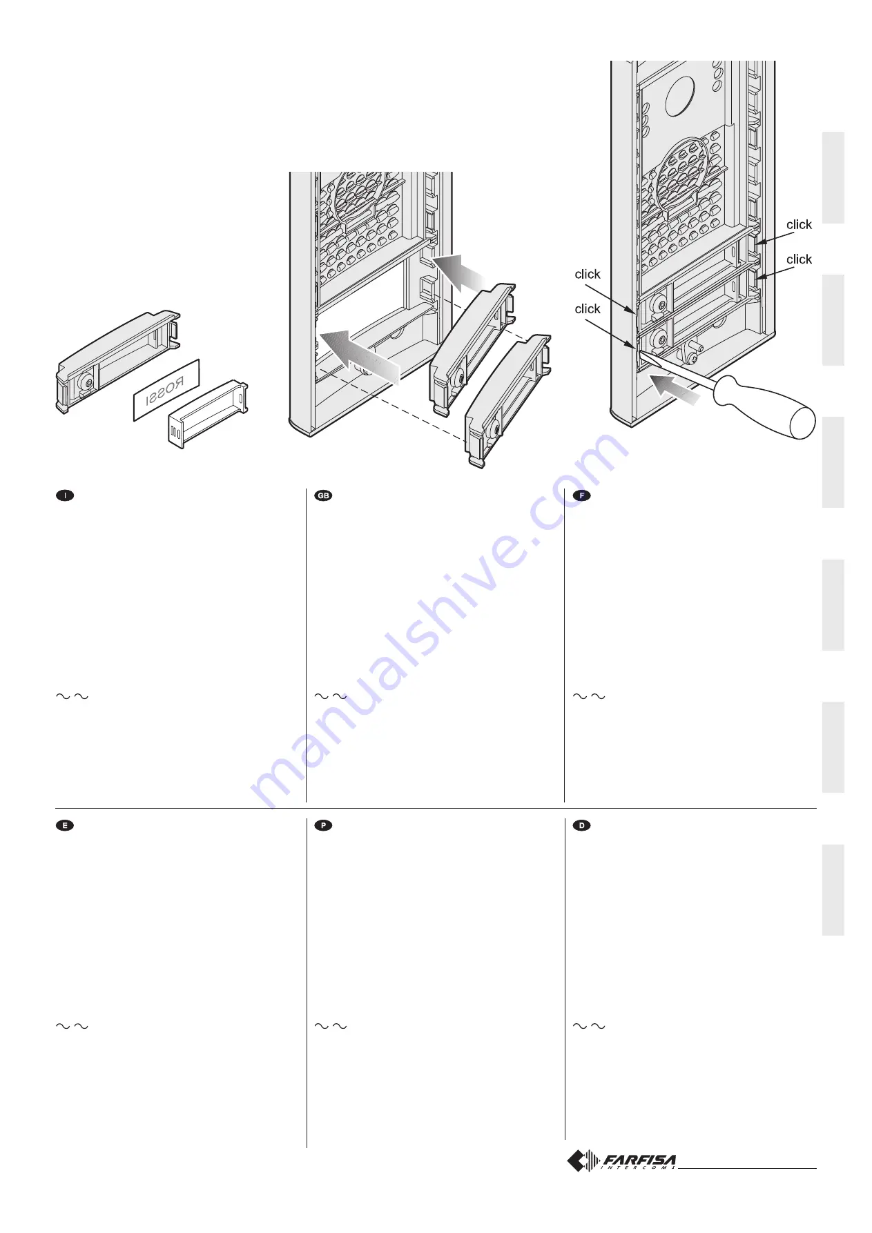 Farfisa ECHOS EH9262AGCT Manual Download Page 22