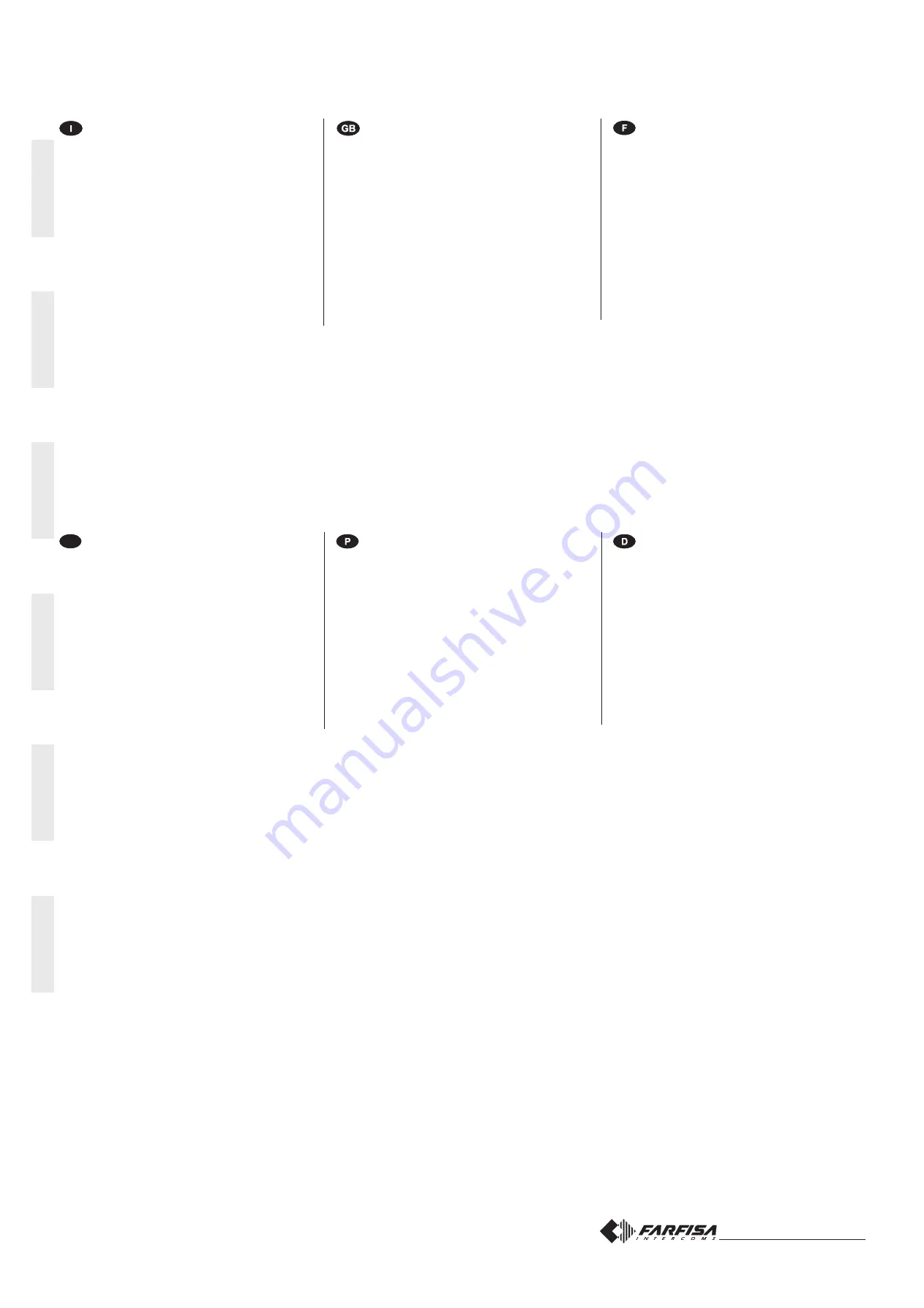 Farfisa ECHOS EH9262AGCT Manual Download Page 31