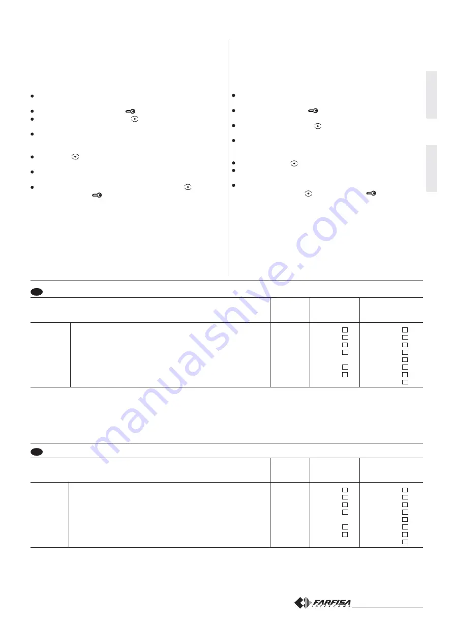 Farfisa EX3262PL Manual Download Page 25