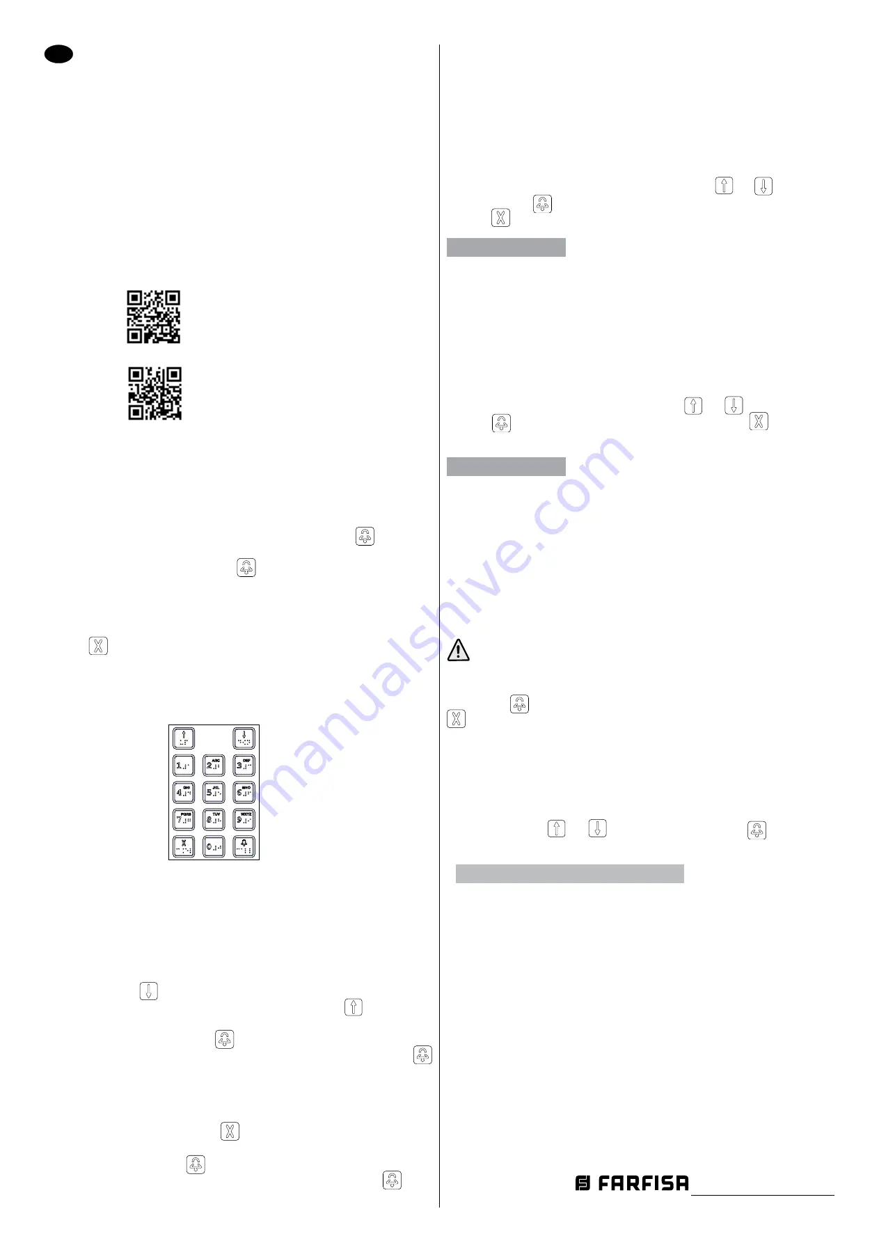 Farfisa Hero TD2000HE Manual Download Page 19