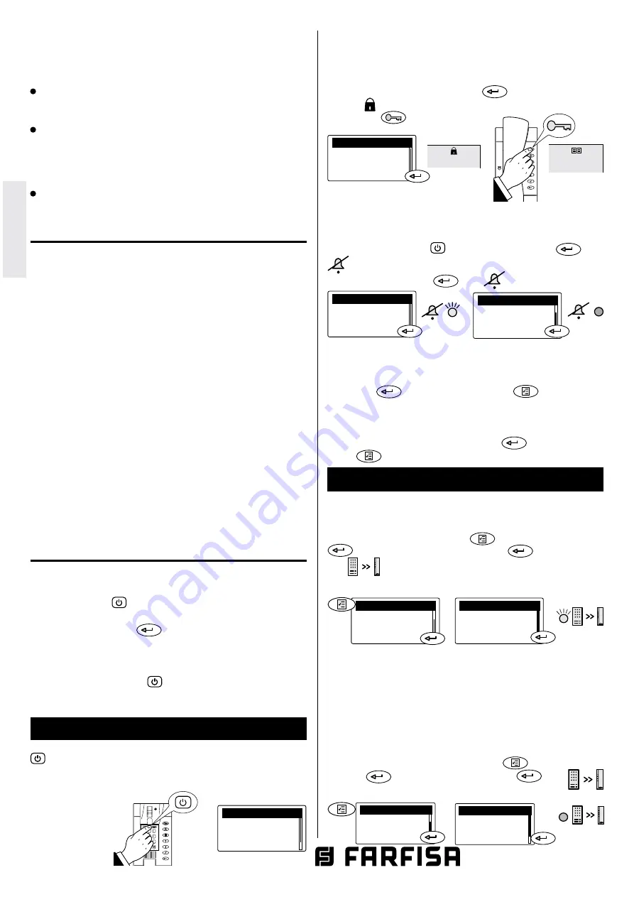 Farfisa PDX2000 Manual Download Page 20