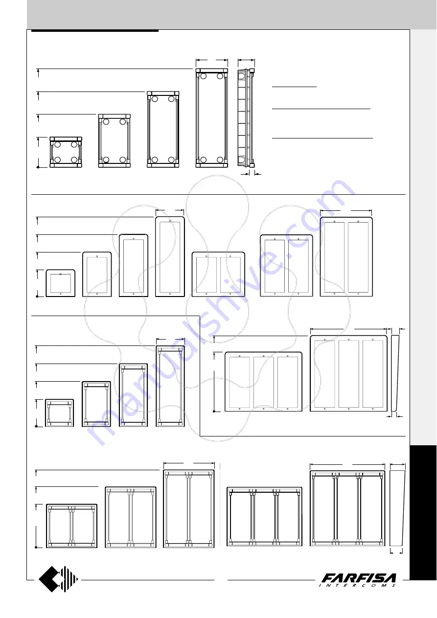 Farfisa PROJECT Series Technical Manual Download Page 9