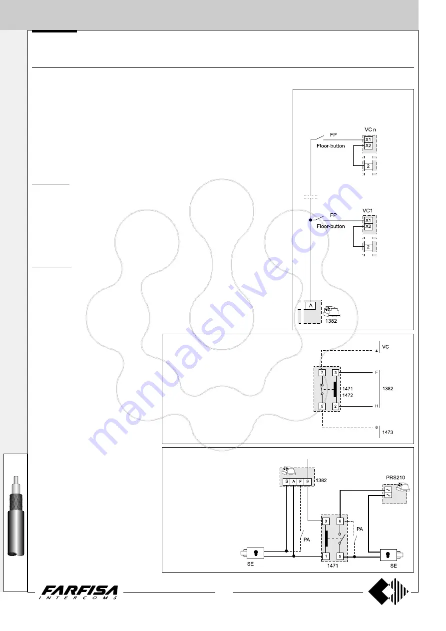 Farfisa PROJECT Series Technical Manual Download Page 108