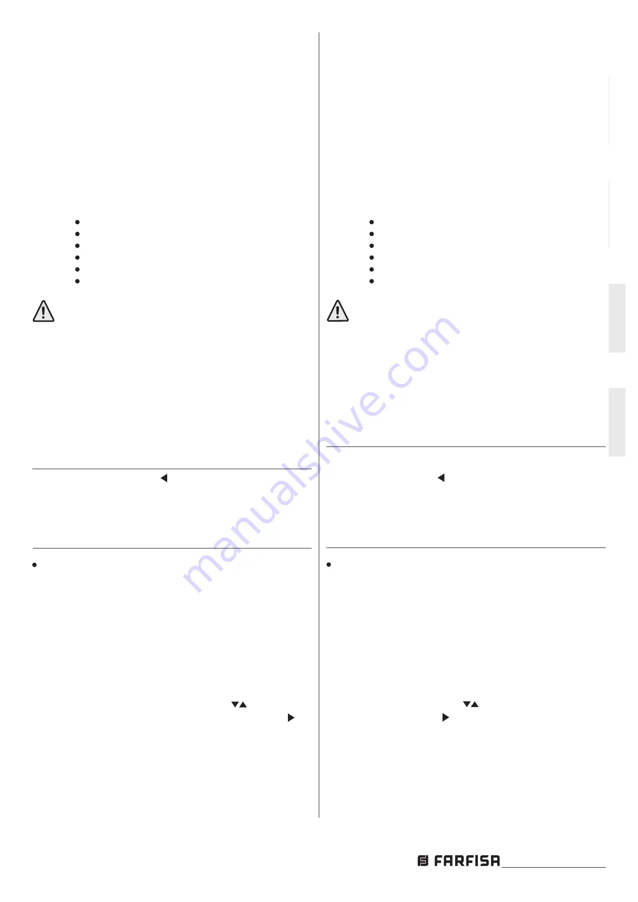 Farfisa Sette SE4252 Manual Download Page 23