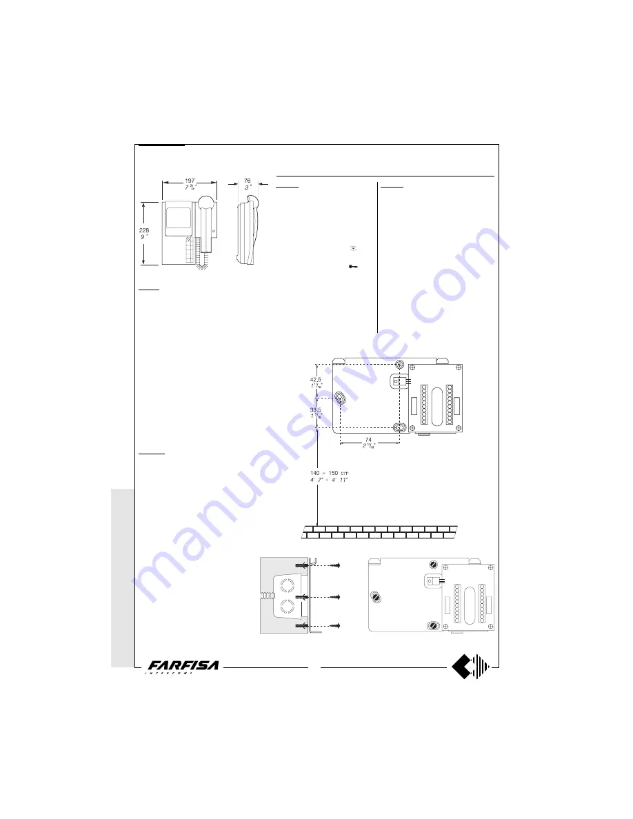 Farfisa Si 5000M Technical Manual Download Page 8