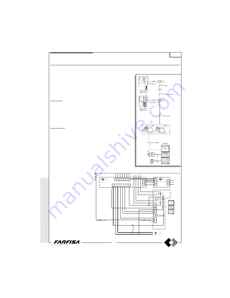 Farfisa Si 5000M Technical Manual Download Page 33