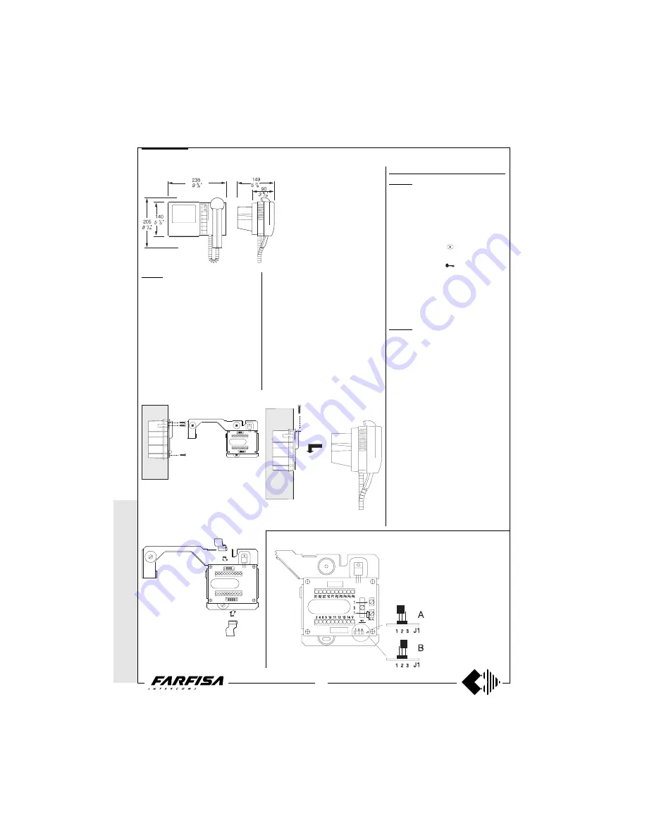 Farfisa Si 5050 Technical Manual Download Page 10