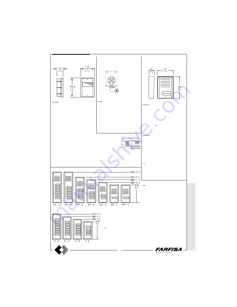 Farfisa Si 5050 Technical Manual Download Page 21