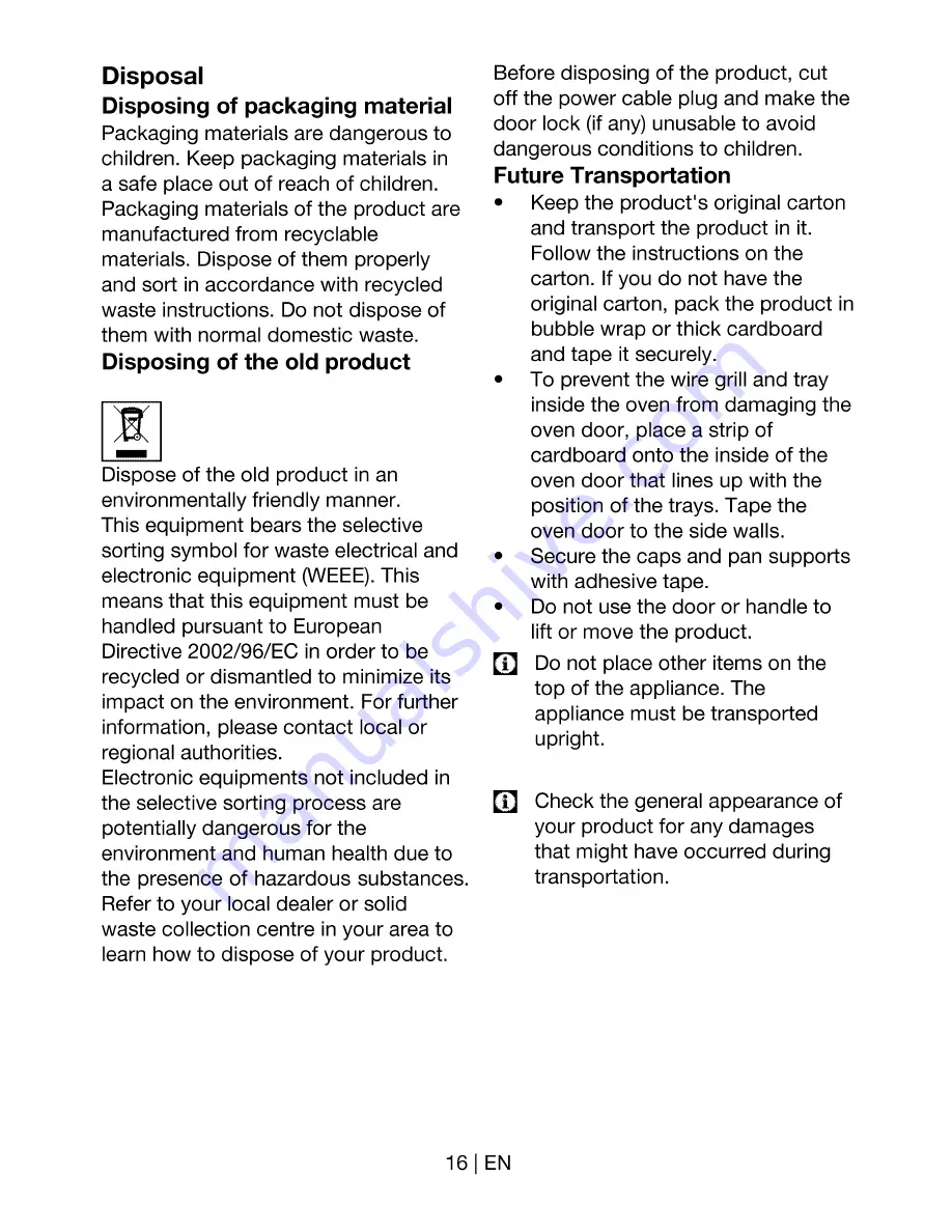 Fargas CBF5G User Manual Download Page 16