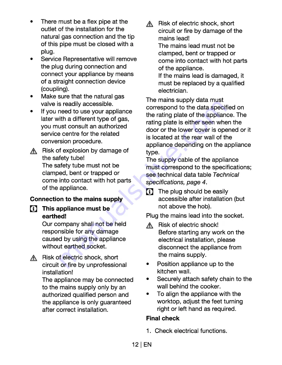 Fargas CBF6S User Manual Download Page 12