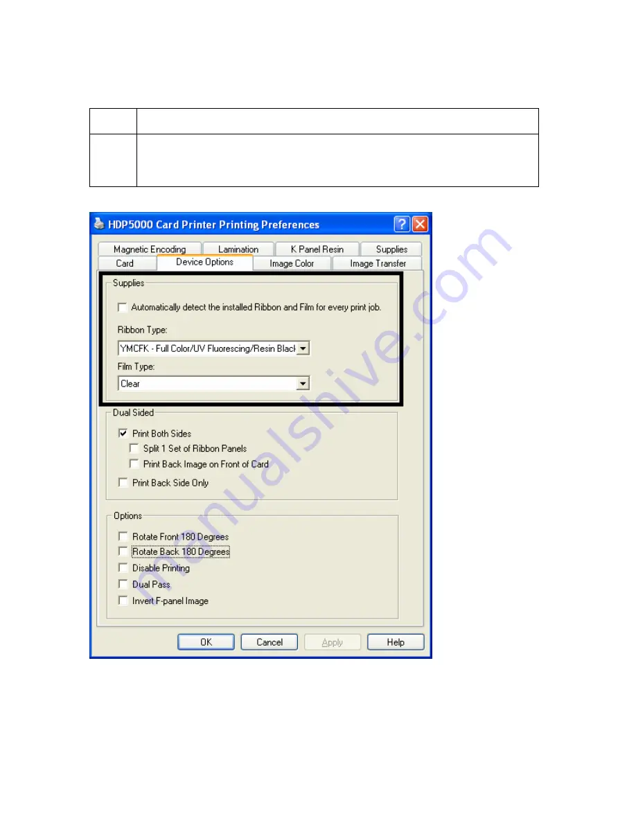 FARGO electronics HDP5000 single-side User Manual Download Page 231