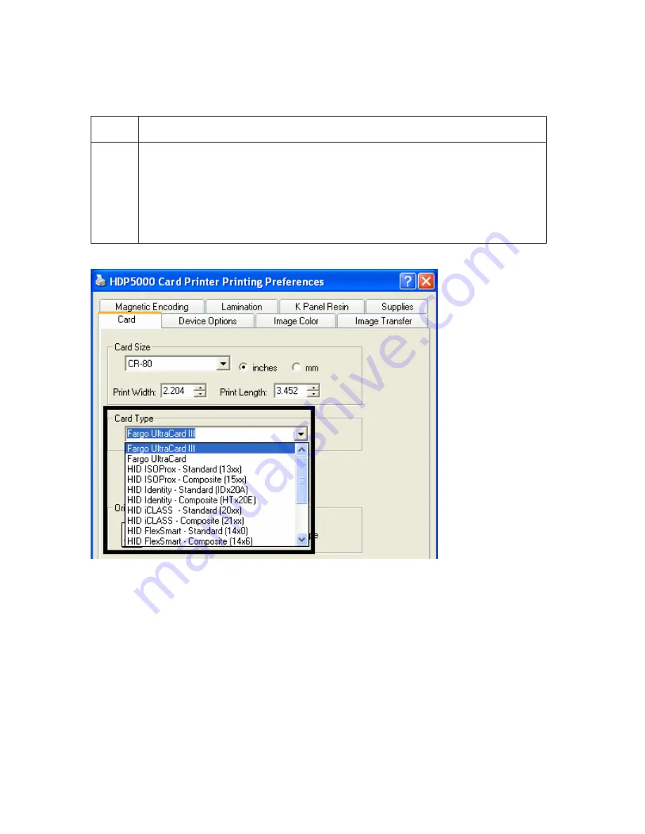 FARGO electronics HDP5000 single-side User Manual Download Page 261