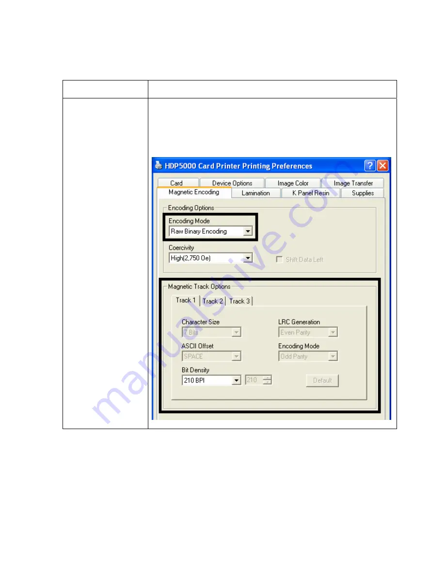 FARGO electronics HDP5000 single-side Скачать руководство пользователя страница 268