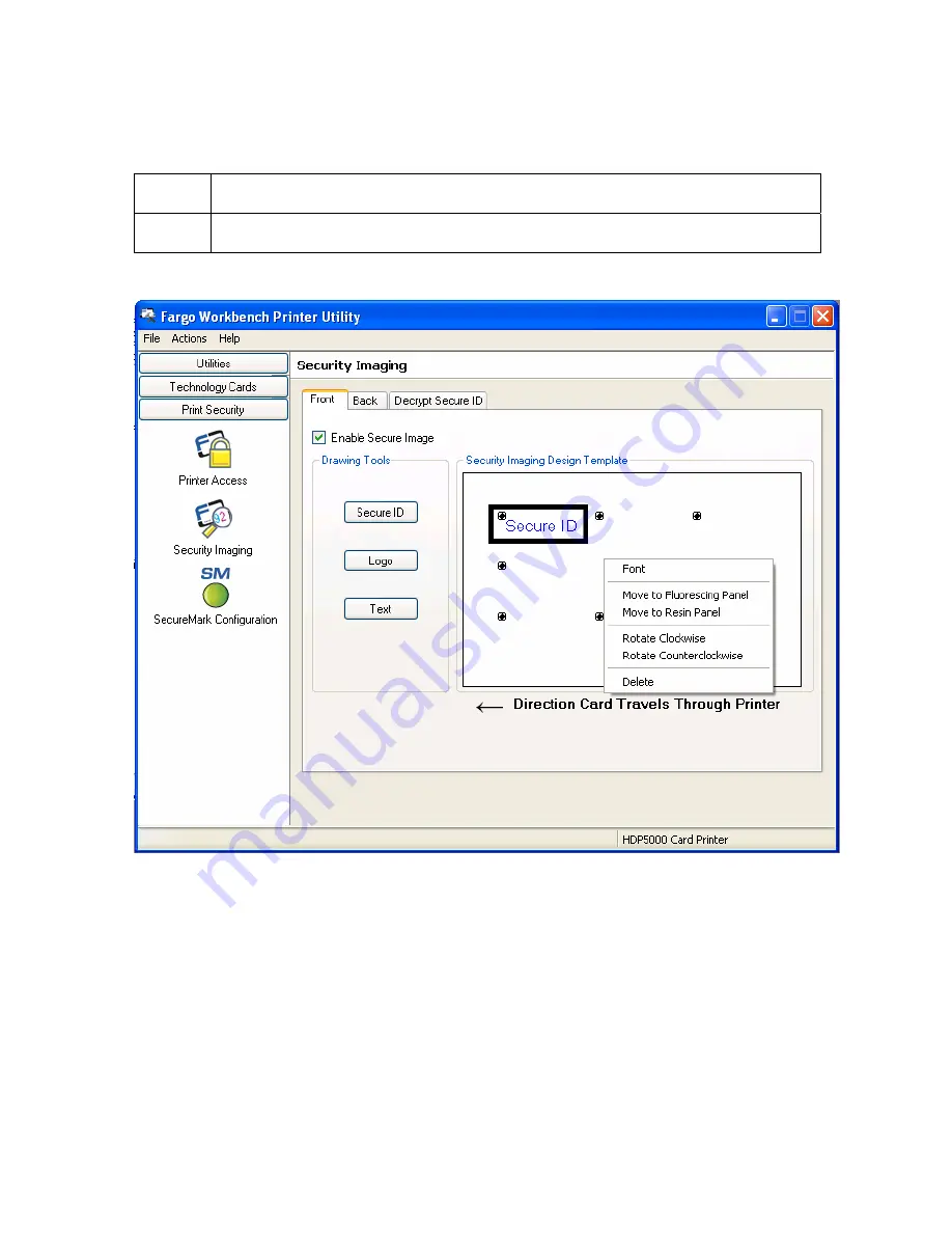 FARGO electronics HDP5000 single-side User Manual Download Page 354