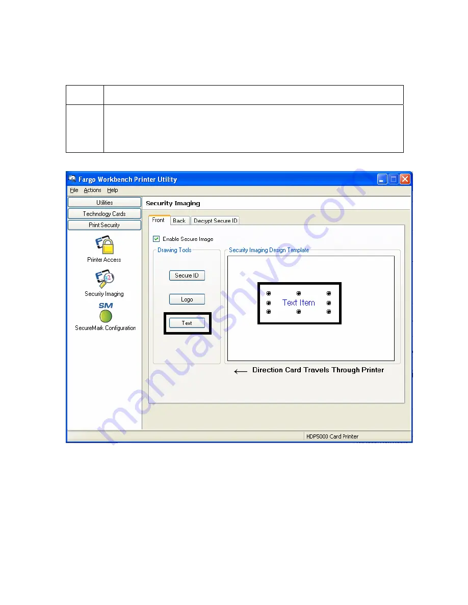 FARGO electronics HDP5000 single-side User Manual Download Page 357