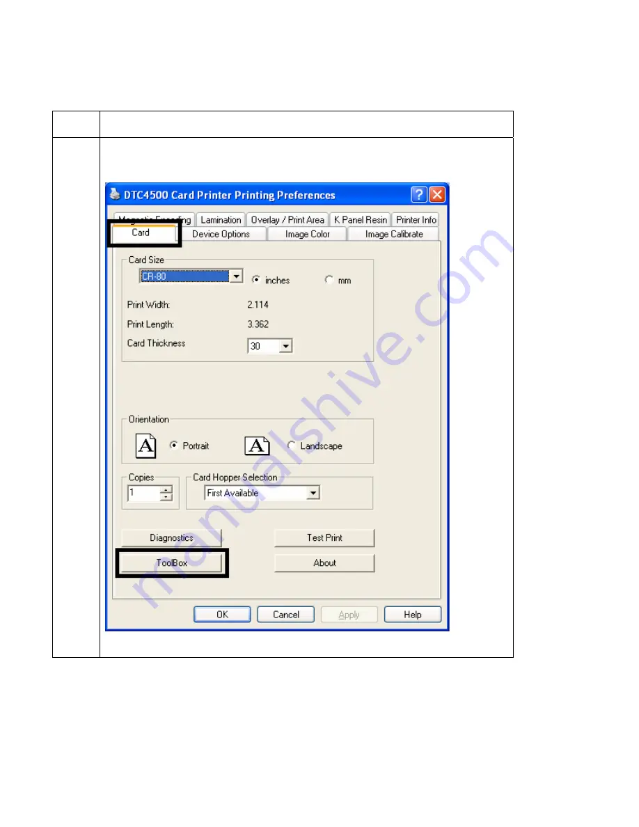 Fargo DTC4500 User Manual Download Page 121