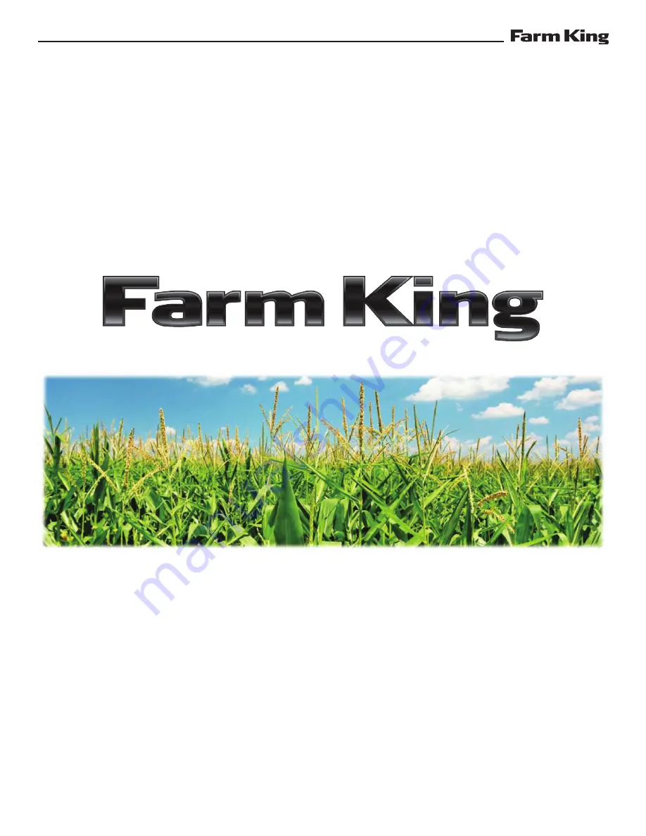 Farm King RP2 Operator And Parts Manual Download Page 22