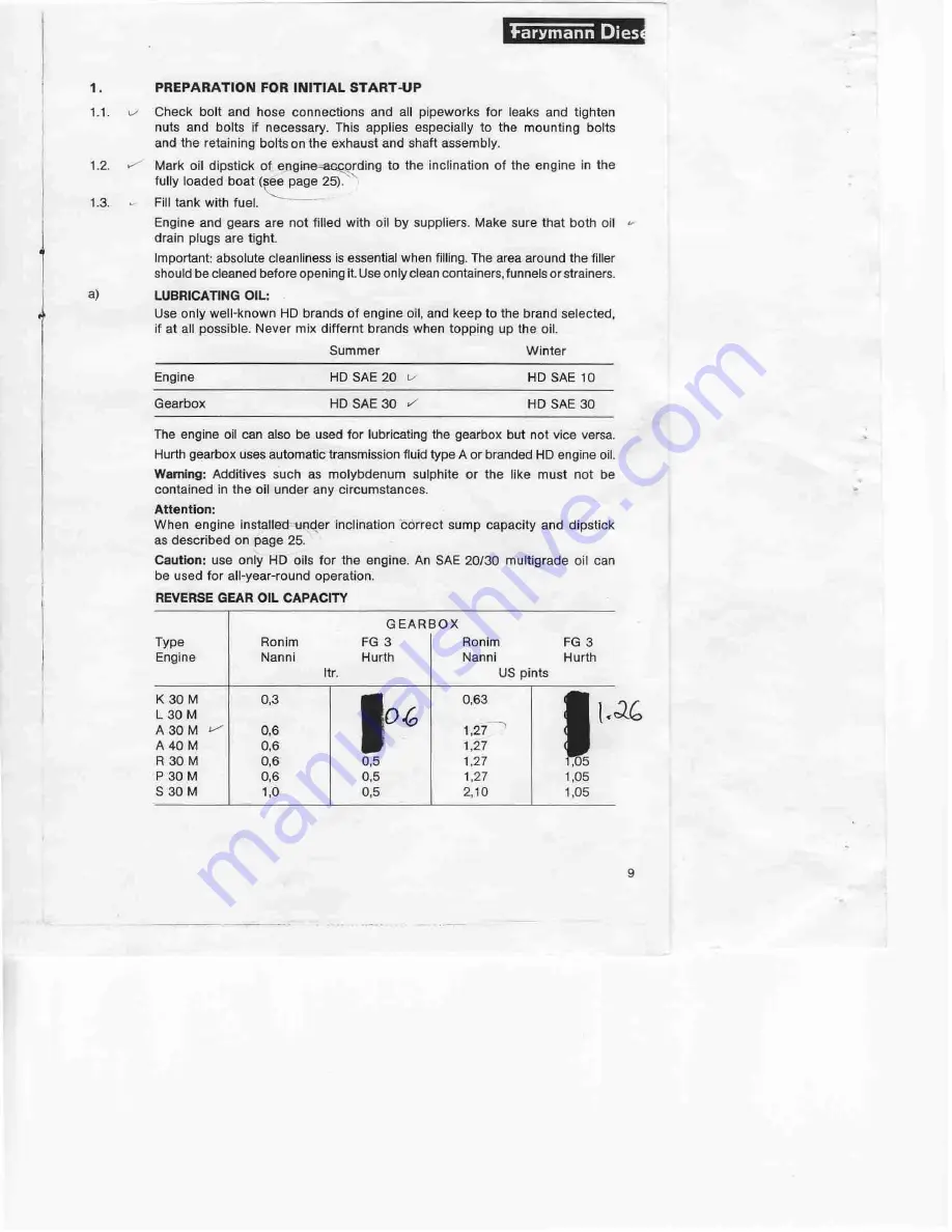 Farymann Diesel L 30 Скачать руководство пользователя страница 10