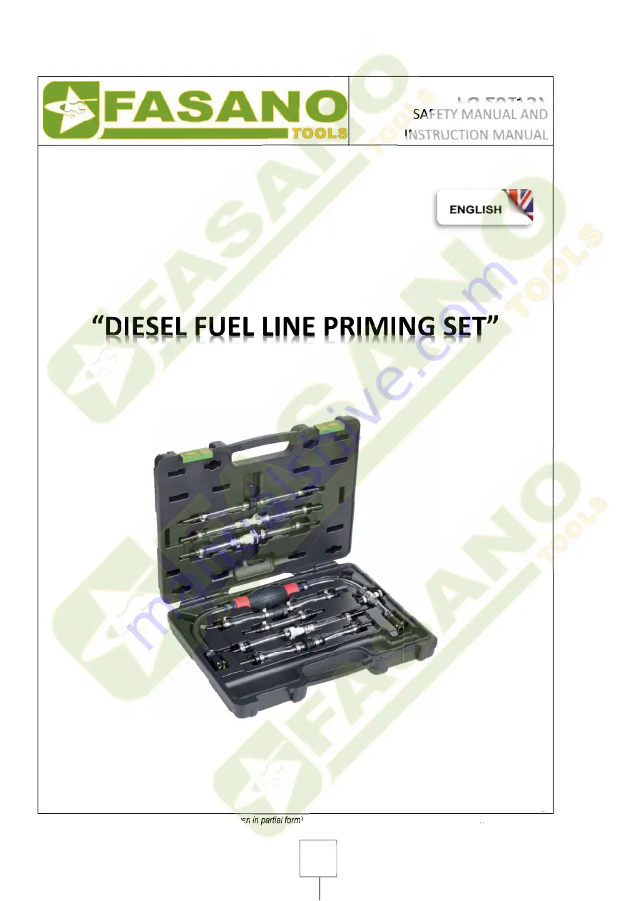 FASANO TOOLS FG 201/S7 Manual Download Page 1