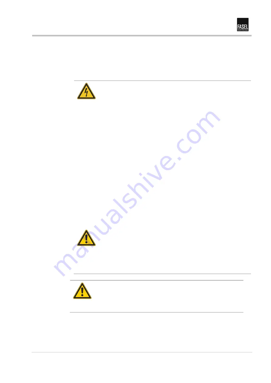 Fasel Elektronik FCU 00 Series Installation Instructions Manual Download Page 8