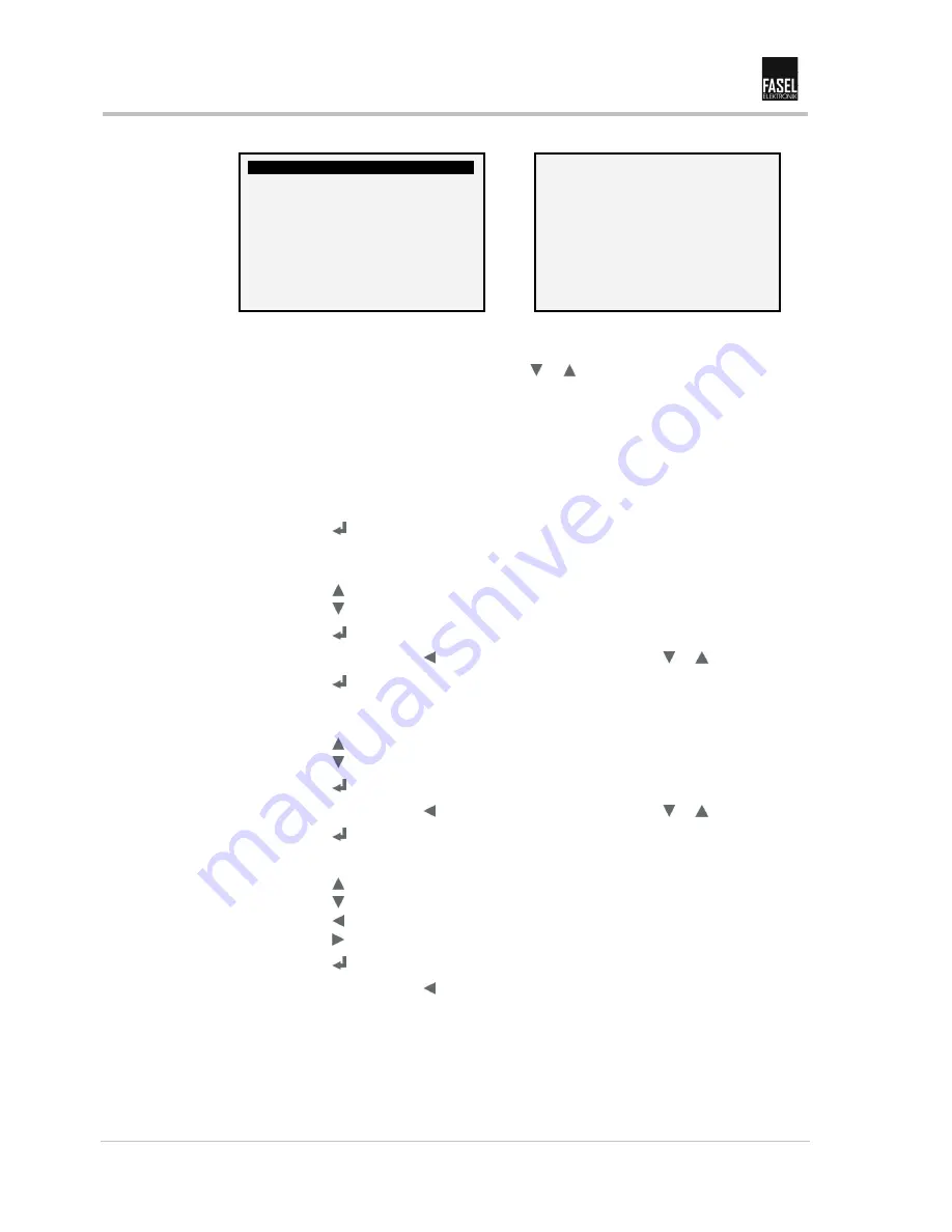 Fasel Elektronik FCU2000 Series Operating Manual Download Page 38