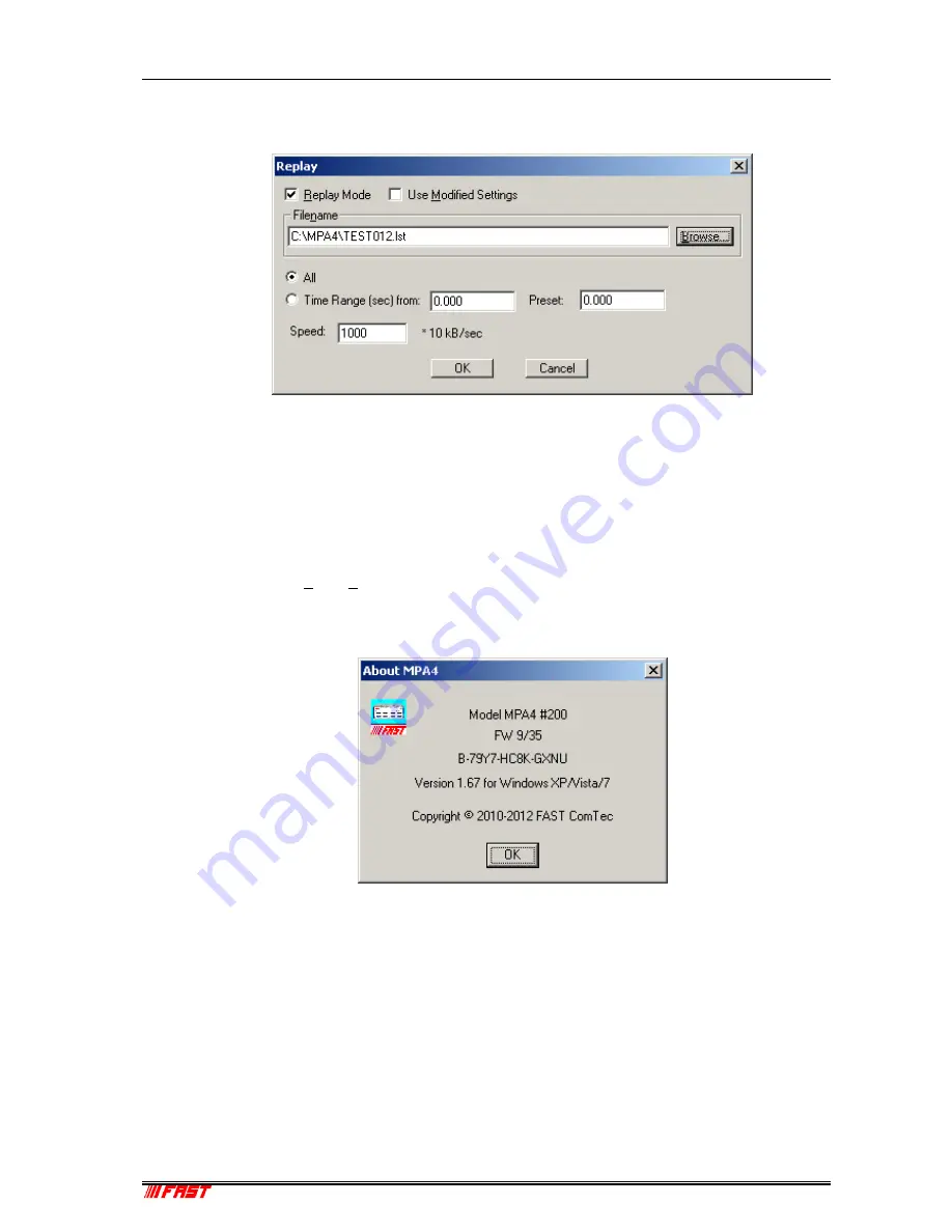 FAST ComTec MPA4 User Manual Download Page 42