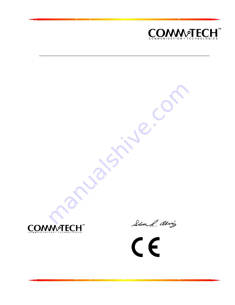 Fastcom RS-422 Hardware Reference Manual Download Page 7