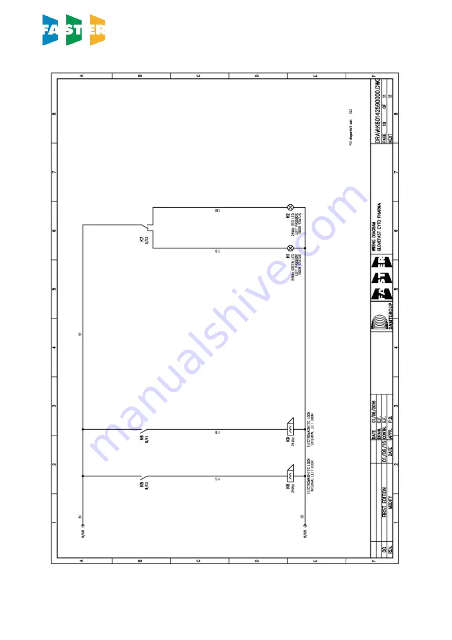 Faster GLOVEFAST ASEPTIC Operating And Maintenance Manual Download Page 63