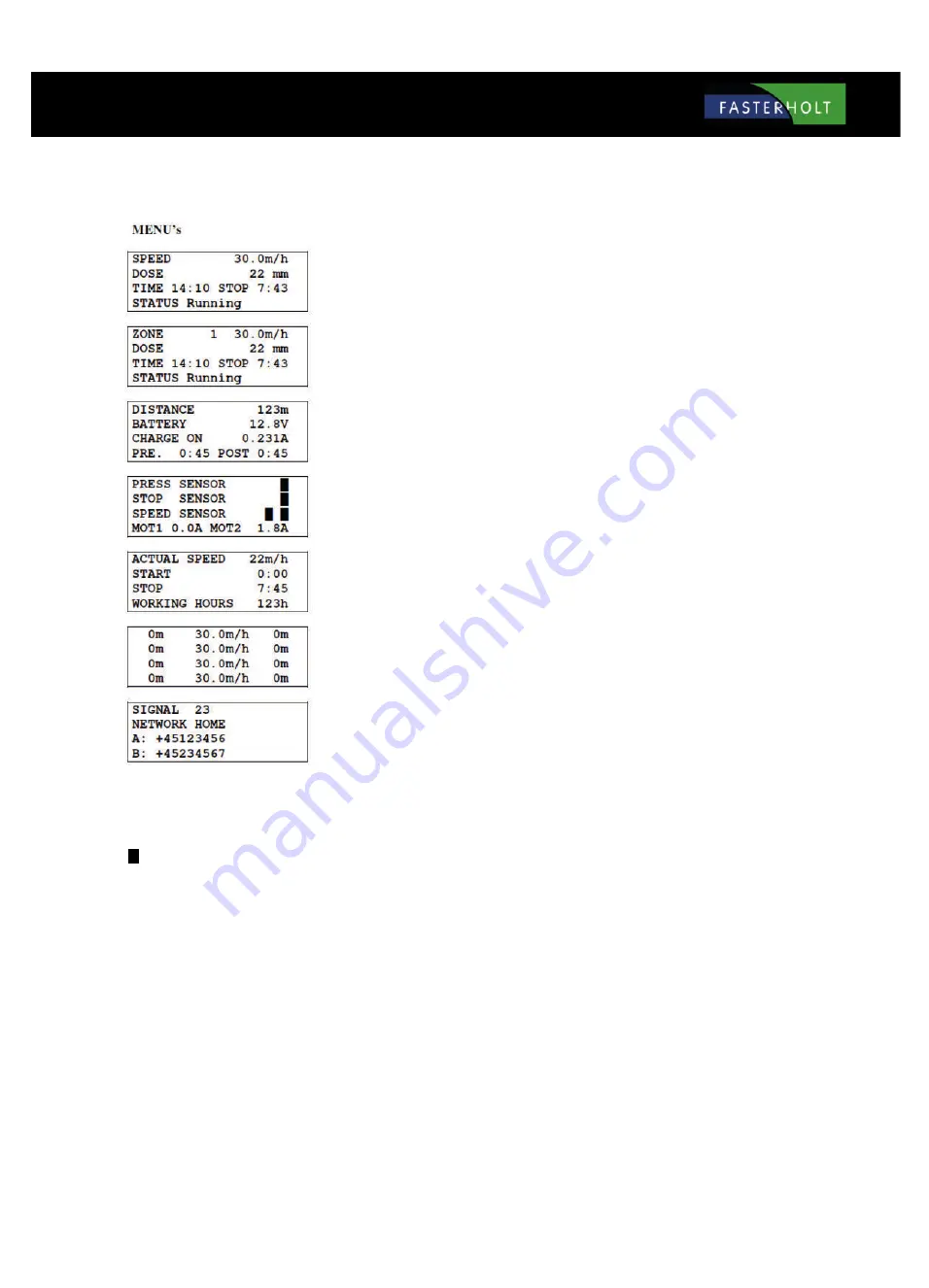 FASTERHOLT FM4800H User Manual And Spare Parts Catalogue Download Page 14