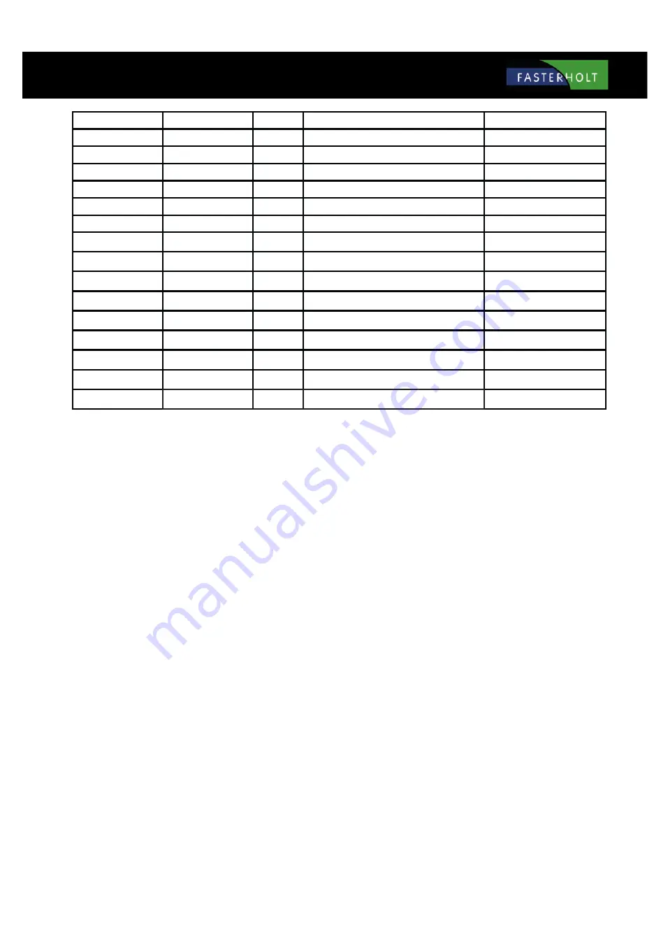 FASTERHOLT FM4800H User Manual And Spare Parts Catalogue Download Page 41