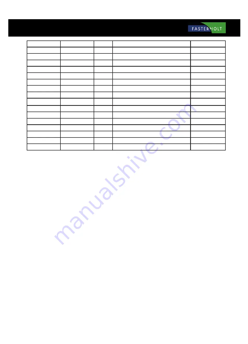 FASTERHOLT FM4800H User Manual And Spare Parts Catalogue Download Page 47