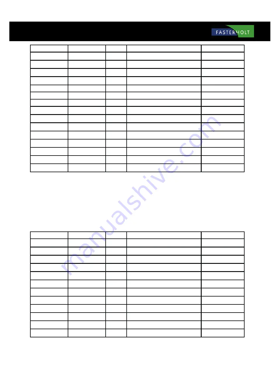 FASTERHOLT FM4800H User Manual And Spare Parts Catalogue Download Page 51