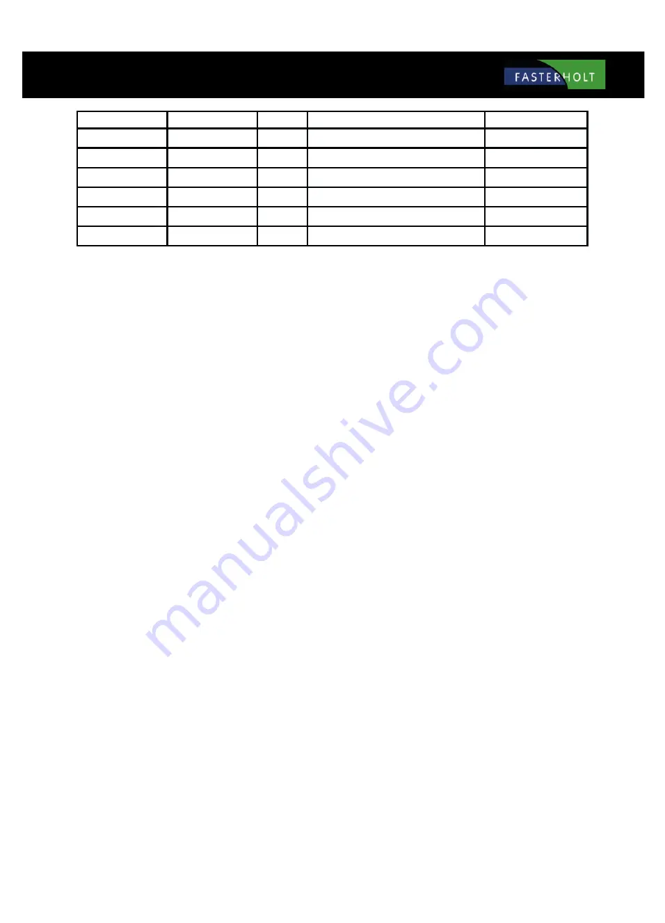 FASTERHOLT FM4800H User Manual And Spare Parts Catalogue Download Page 53