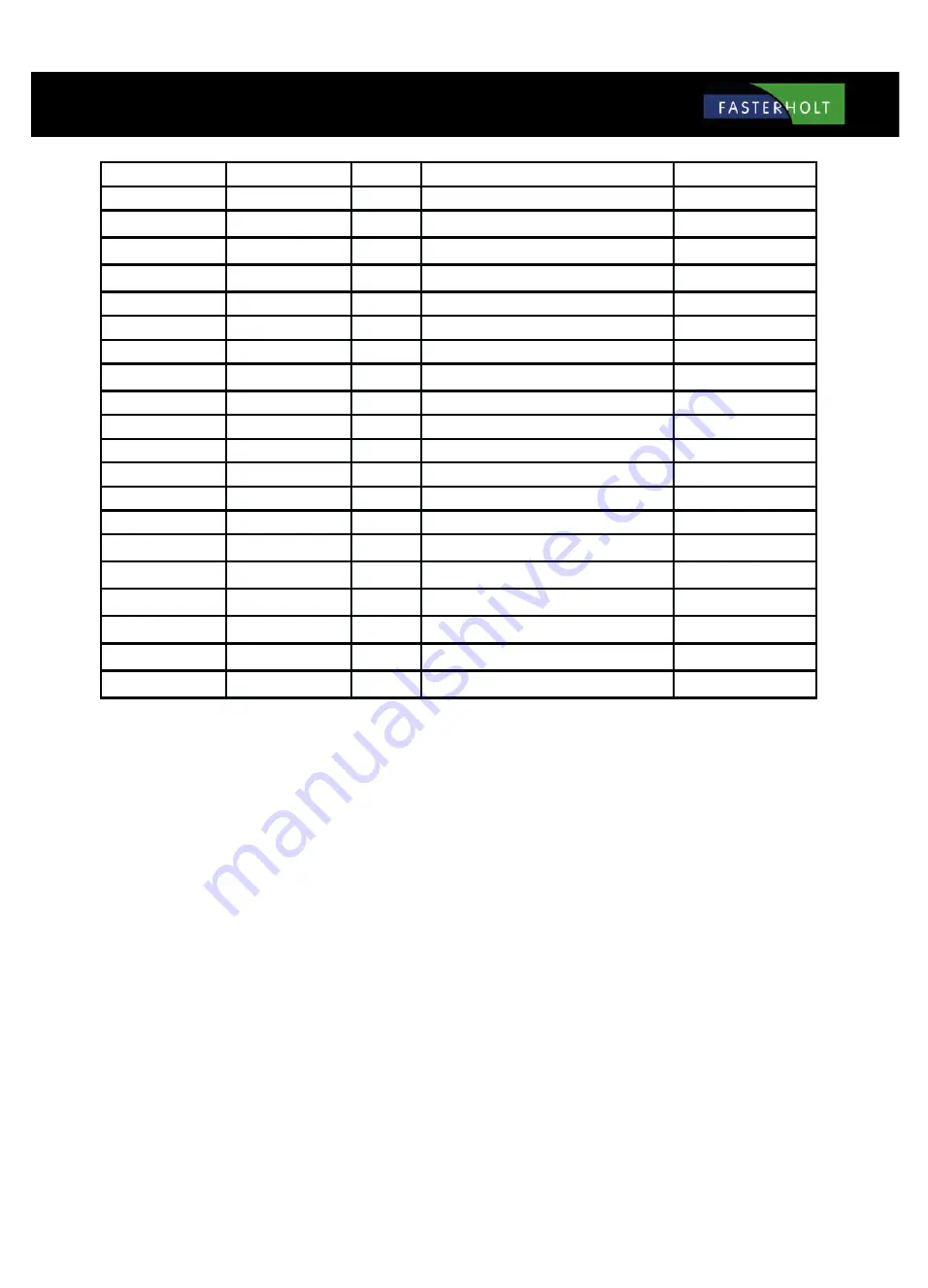 FASTERHOLT FM4800H User Manual And Spare Parts Catalogue Download Page 59